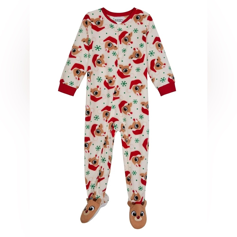 Rudolph Toddler One-Piece Footed Blanket Sleeper